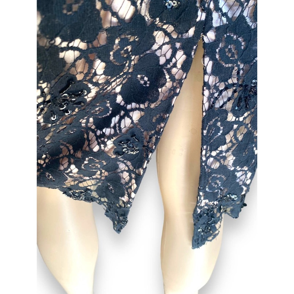 JS Boutique Lace Sleveless Bodycon Midi Dress - Picture 6 of 7